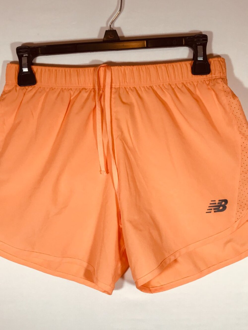New Balance Women's X-Small Orange Elastic Waist Drawstring Running Shorts